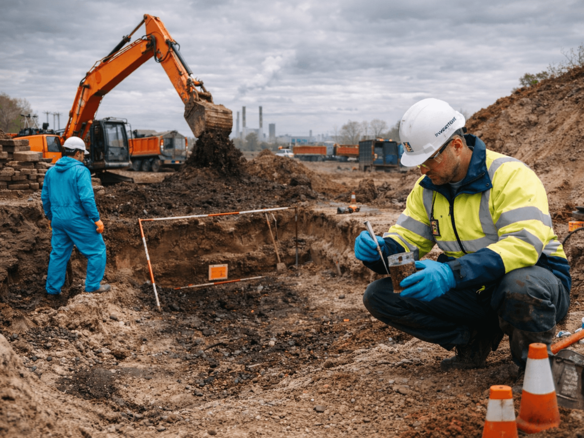Bodemsanering op verontreinigde locatie